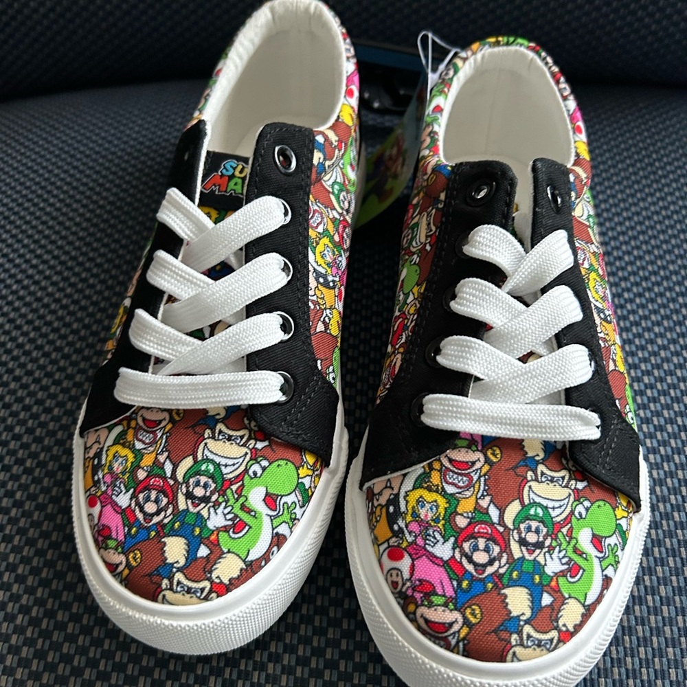 Nintendo Kids Sneakers - Black, White, Multicolor